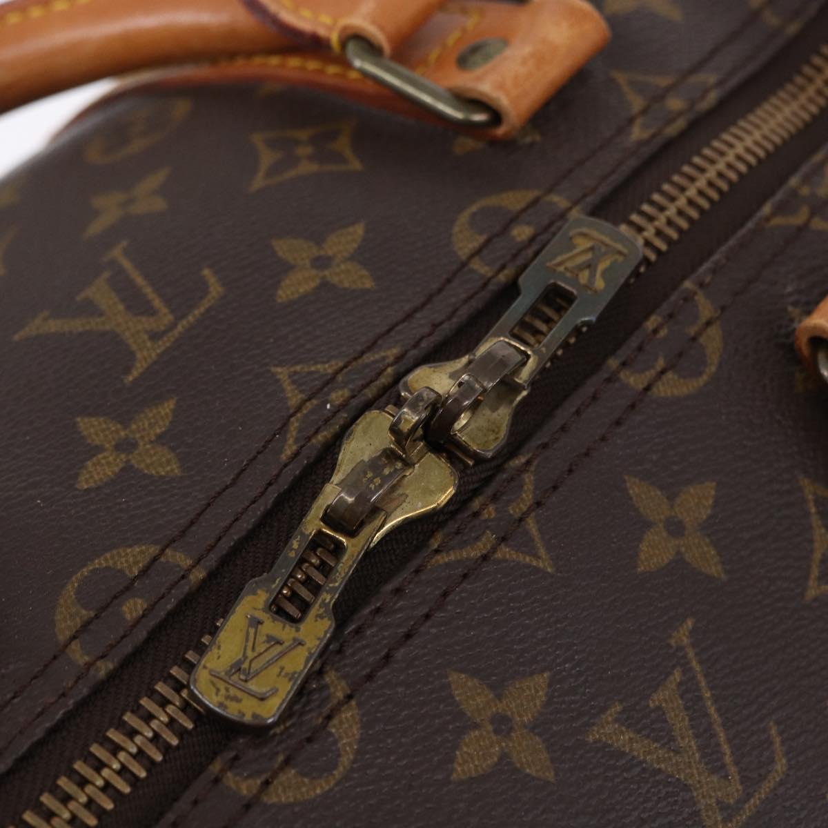 LOUIS VUITTON Monogram Keepall 55 Boston Bag M41424 LV Auth ka5699A