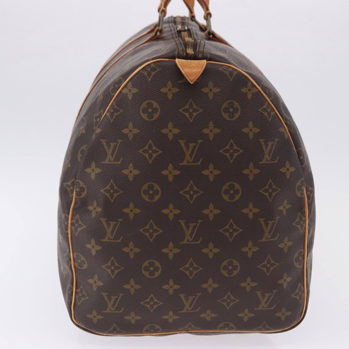 LOUIS VUITTON Monogram Keepall 55 Boston Bag M41424 LV Auth ka5699A