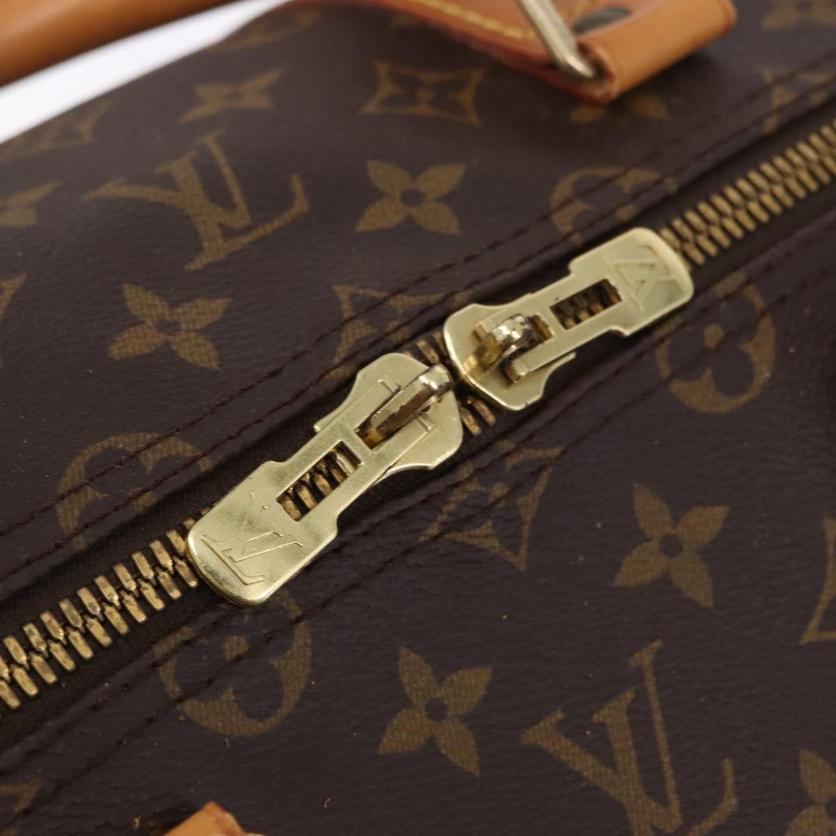 LOUIS VUITTON Monogram Keepall Bandouliere 55 Boston Bag M41414 LV Auth ka5700