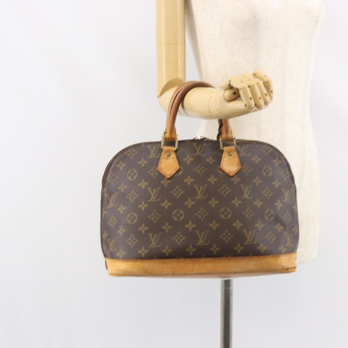 LOUIS VUITTON Monogram Alma Hand Bag M51130 LV Auth ka571