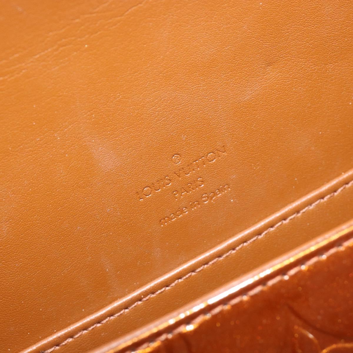 LOUIS VUITTON Monogram Vernis Thompson Street Bag Bronze M91124 LV Auth ka5722
