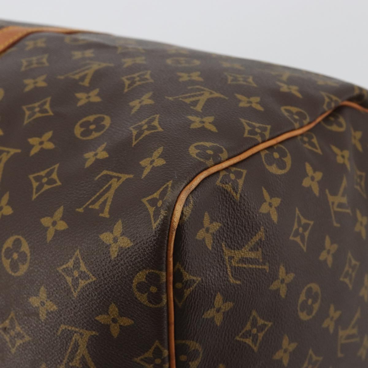 LOUIS VUITTON Monogram Keepall 55 Boston Bag M41424 LV Auth ka5726