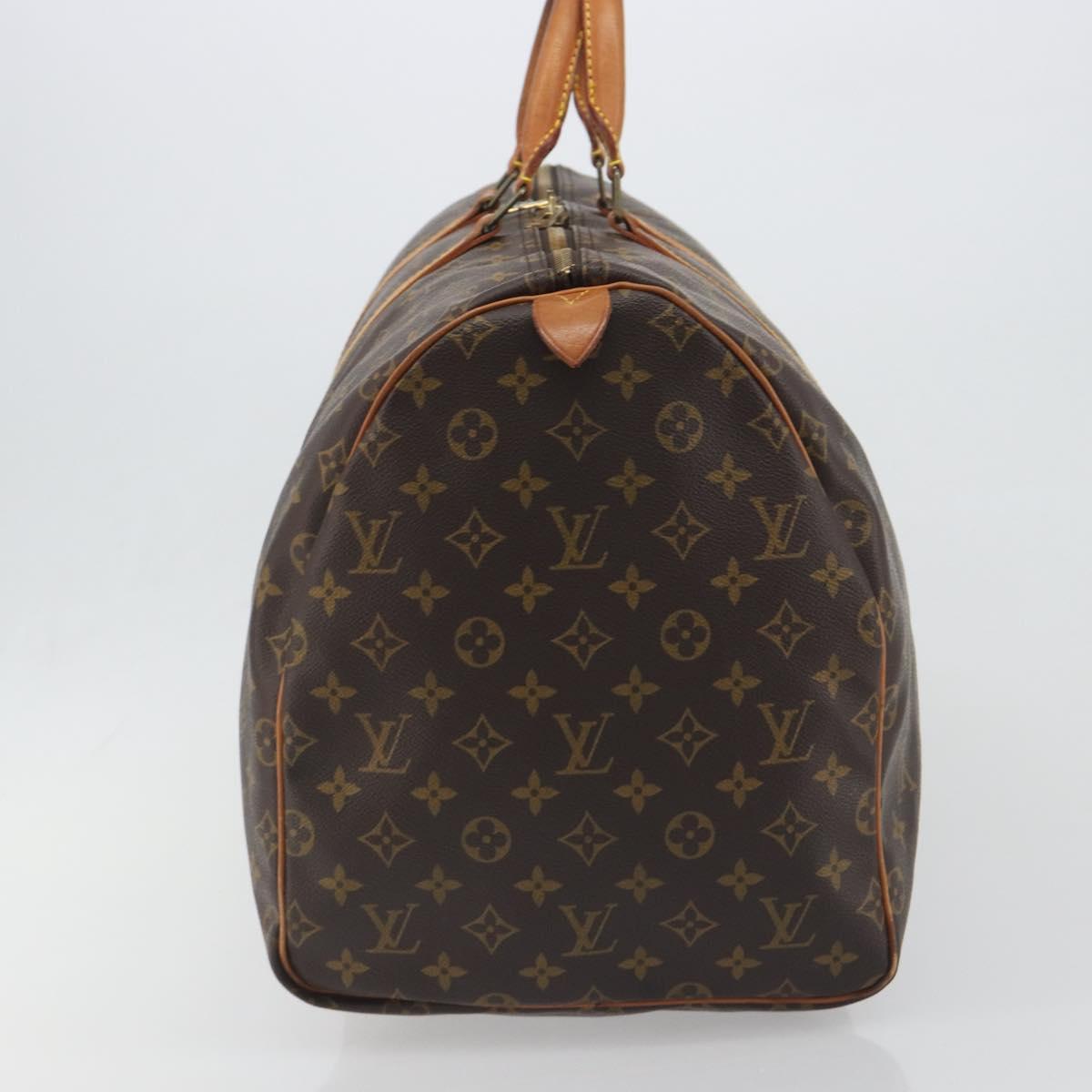 LOUIS VUITTON Monogram Keepall 55 Boston Bag M41424 LV Auth ka5726