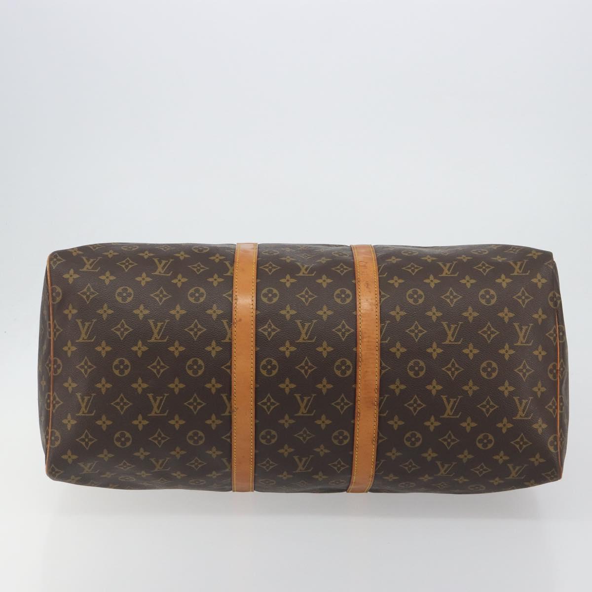 LOUIS VUITTON Monogram Keepall 55 Boston Bag M41424 LV Auth ka5726