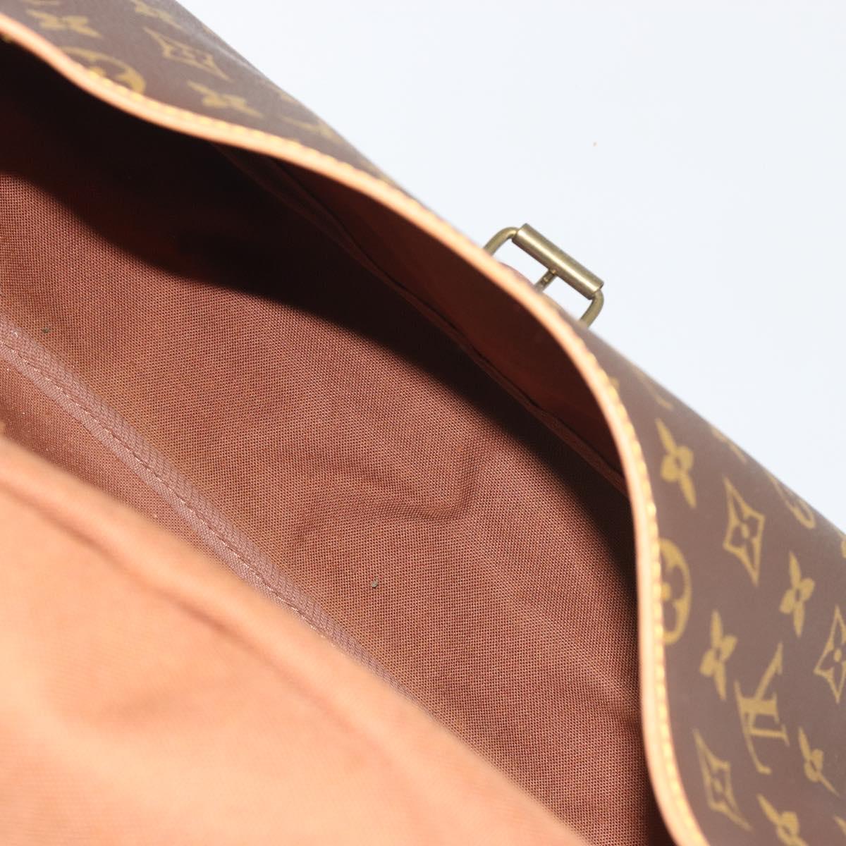 LOUIS VUITTON Monogram Saumur 35 Shoulder Bag M42254 LV Auth ka5729
