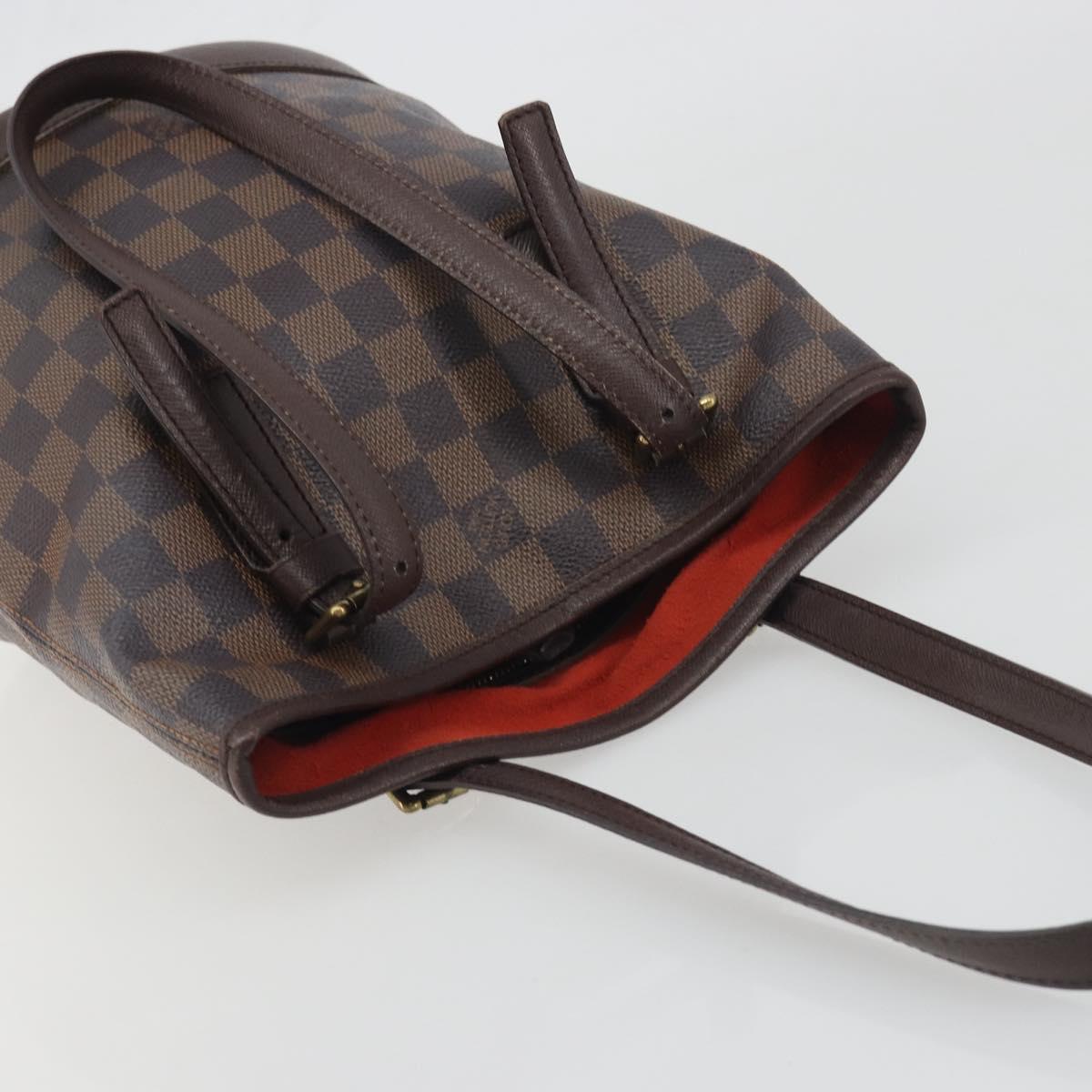 LOUIS VUITTON Damier Ebene Marais Shoulder Bag N42240 LV Auth ka5736