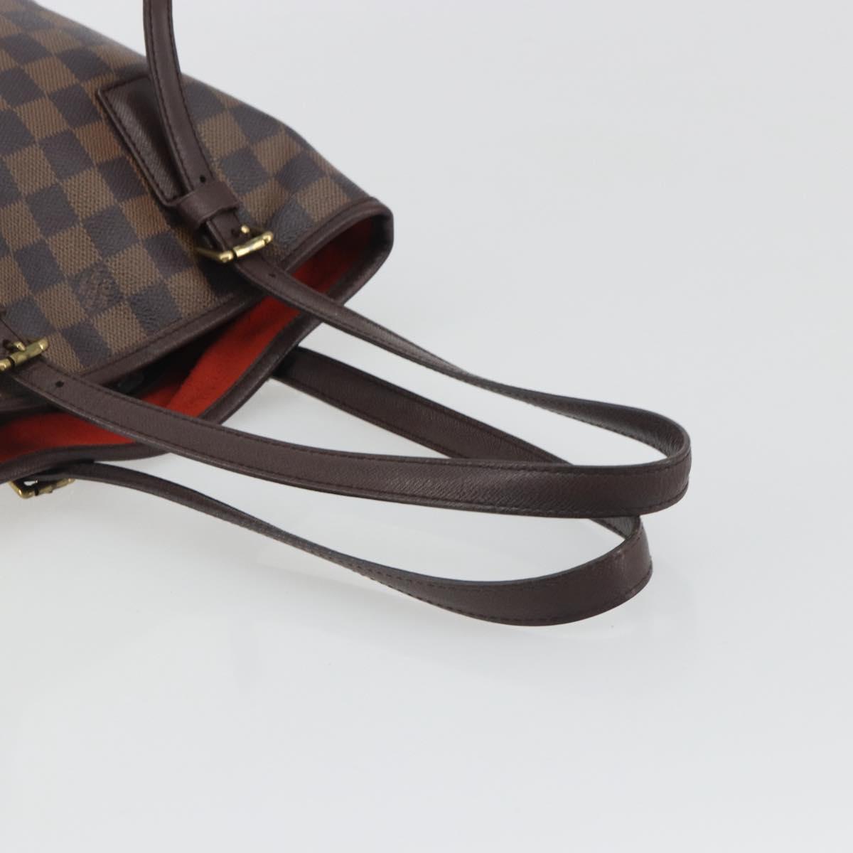 LOUIS VUITTON Damier Ebene Marais Shoulder Bag N42240 LV Auth ka5736