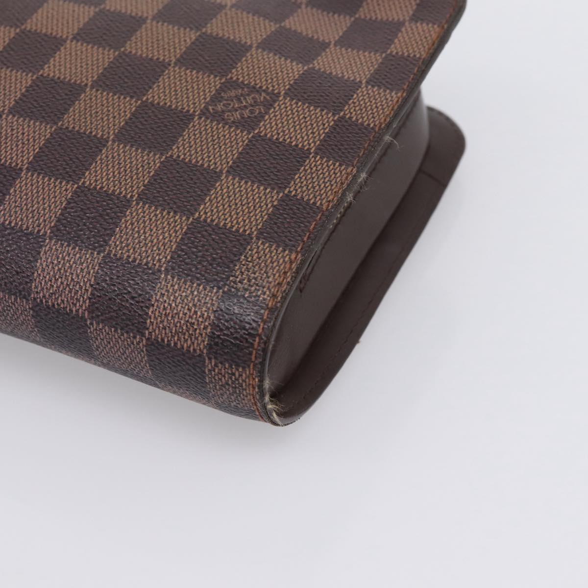 LOUIS VUITTON Damier Ebene Saint Louis Clutch Bag N51993 LV Auth ka5738