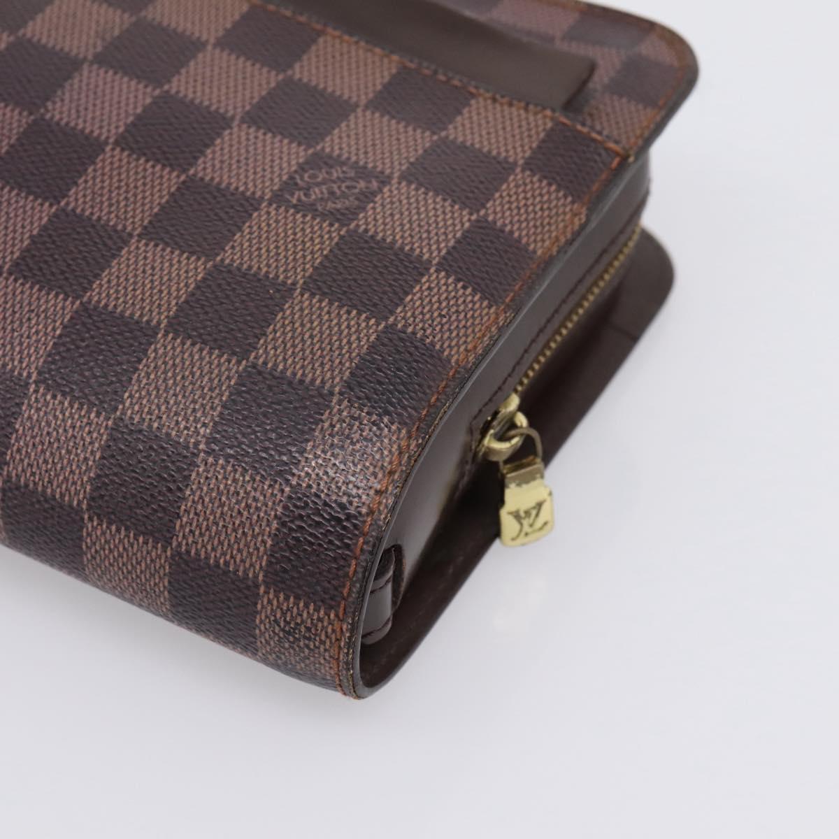 LOUIS VUITTON Damier Ebene Saint Louis Clutch Bag N51993 LV Auth ka5738