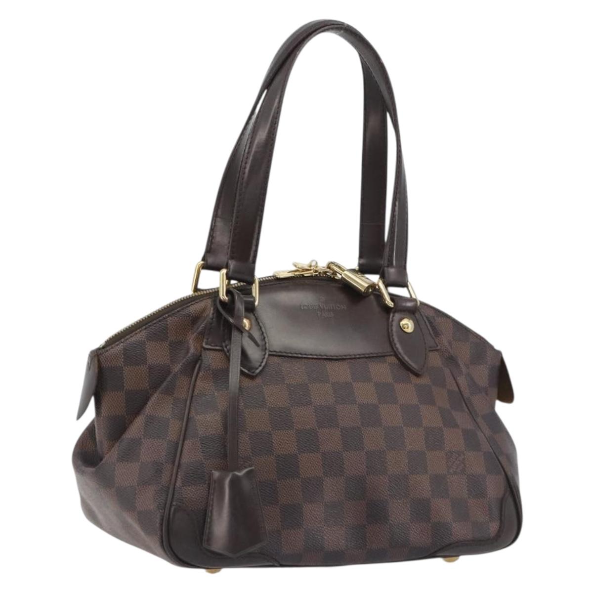 LOUIS VUITTON Damier Ebene Verona PM Hand Bag N41117 LV Auth ka5741
