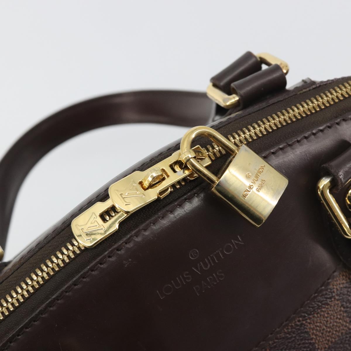 LOUIS VUITTON Damier Ebene Verona PM Hand Bag N41117 LV Auth ka5741