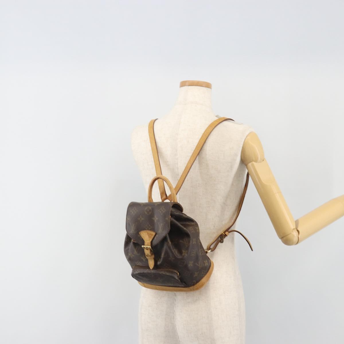 LOUIS VUITTON Monogram Montsouris PM Backpack M51137 LV Auth ka5743