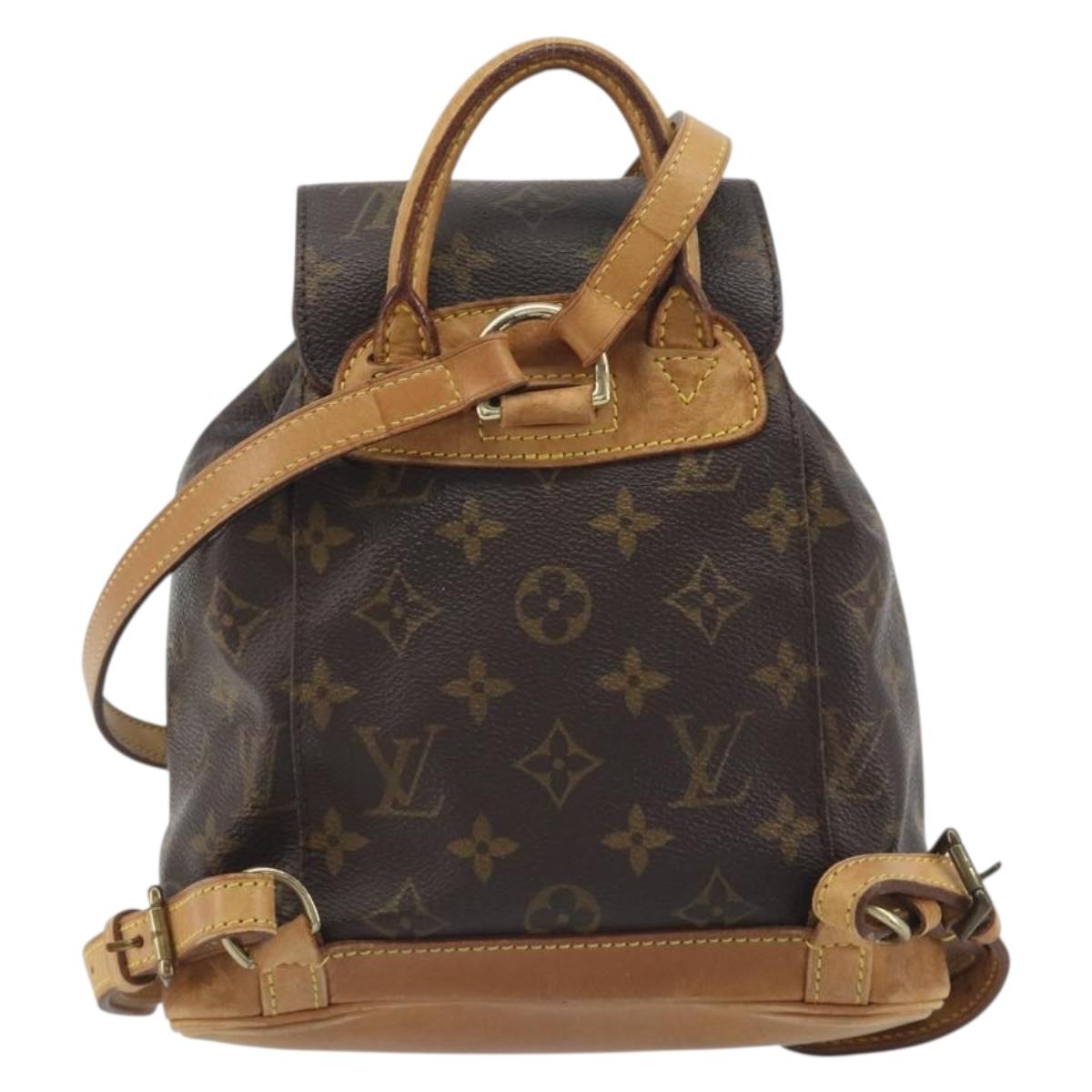 LOUIS VUITTON Monogram Montsouris PM Backpack M51137 LV Auth ka5743