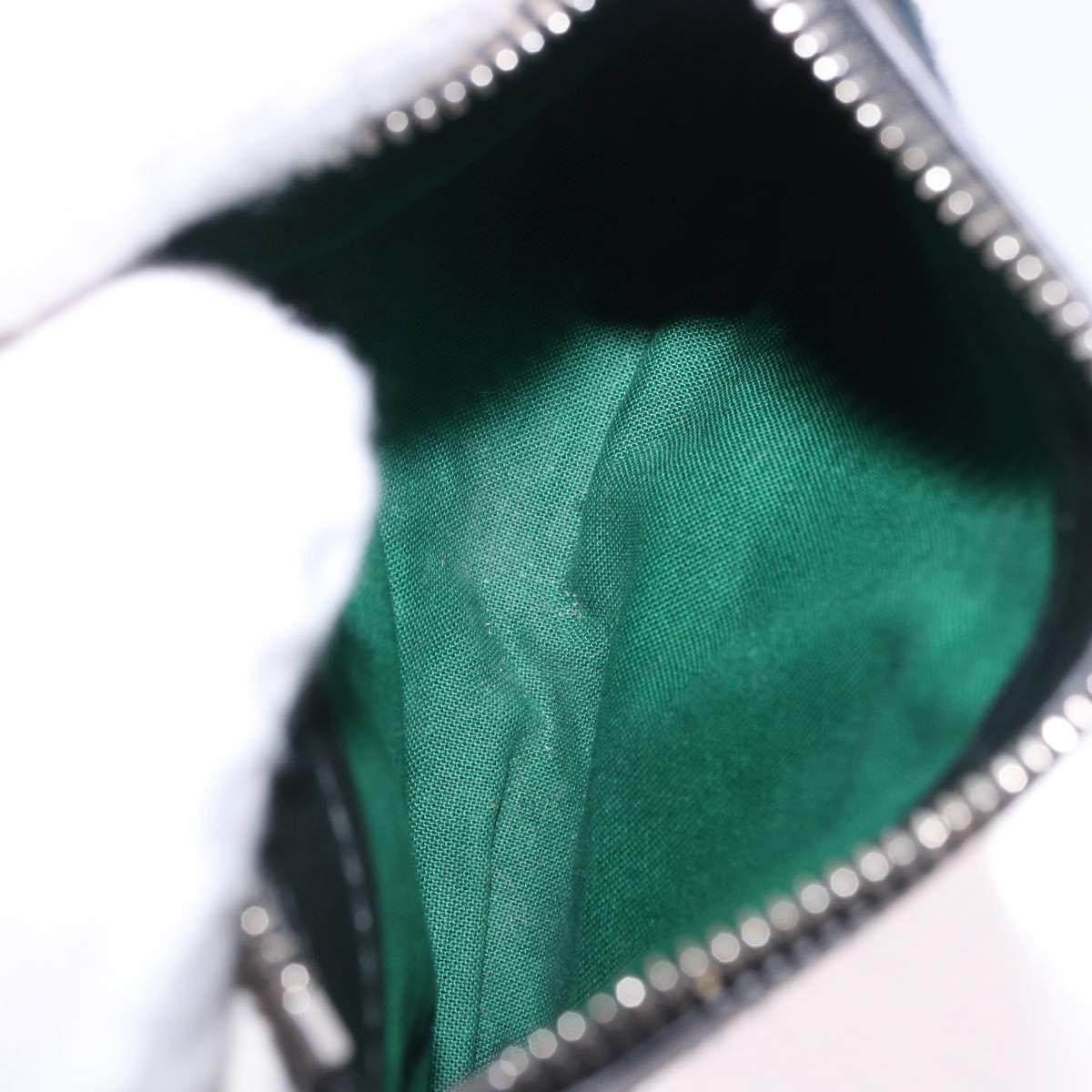BALENCIAGA Cabas XS Tote Bag Wool 2way Green Silver 390346 Auth ka5745A