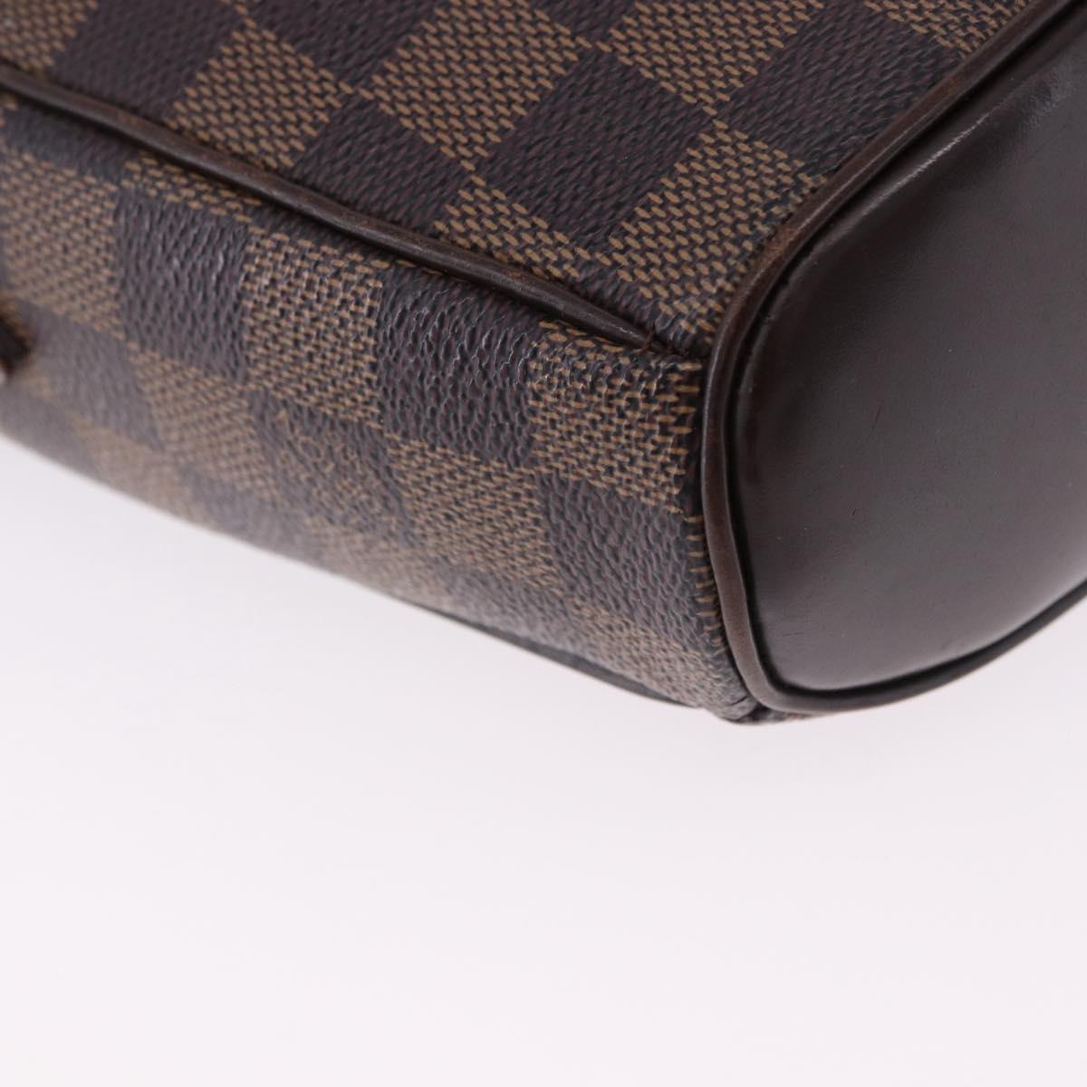 LOUIS VUITTON Damier Ebene Ipanema PM Shoulder Bag N51294 LV Auth ka5748