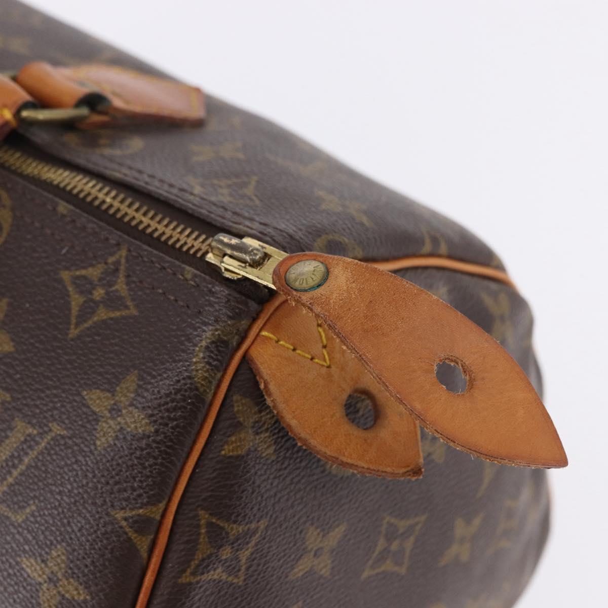 LOUIS VUITTON Monogram Speedy 30 Hand Bag M41526 LV Auth ka5758A