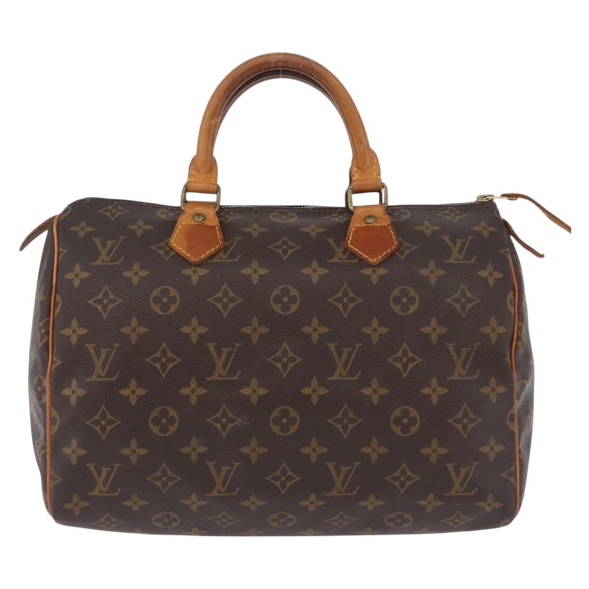 LOUIS VUITTON Monogram Speedy 30 Hand Bag M41526 LV Auth ka5758A
