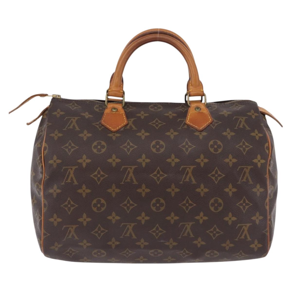 LOUIS VUITTON Monogram Speedy 30 Hand Bag M41526 LV Auth ka5758A