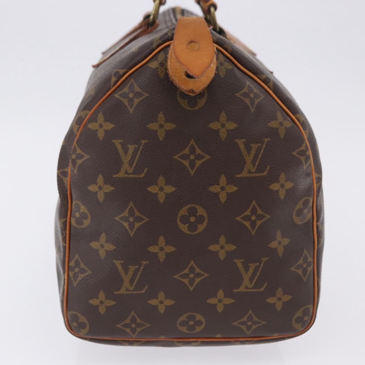 LOUIS VUITTON Monogram Speedy 30 Hand Bag M41526 LV Auth ka5758A