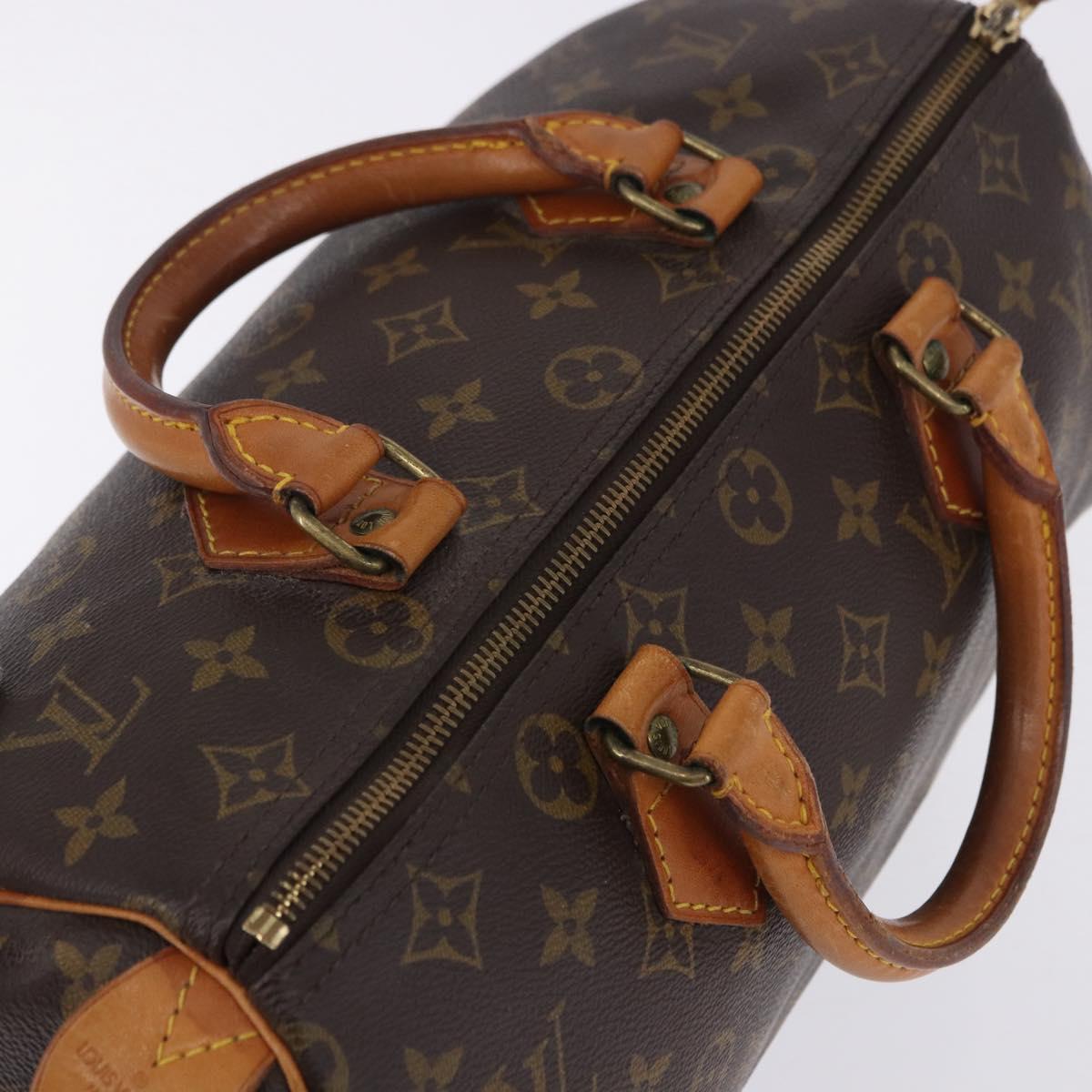 LOUIS VUITTON Monogram Speedy 30 Hand Bag M41526 LV Auth ka5758A