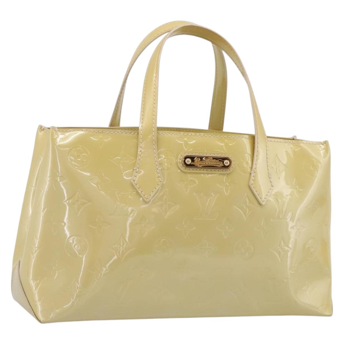 LOUIS VUITTON Monogram Vernis Wilshire PM Bag Broncorail M91452 LV Auth ka5759V