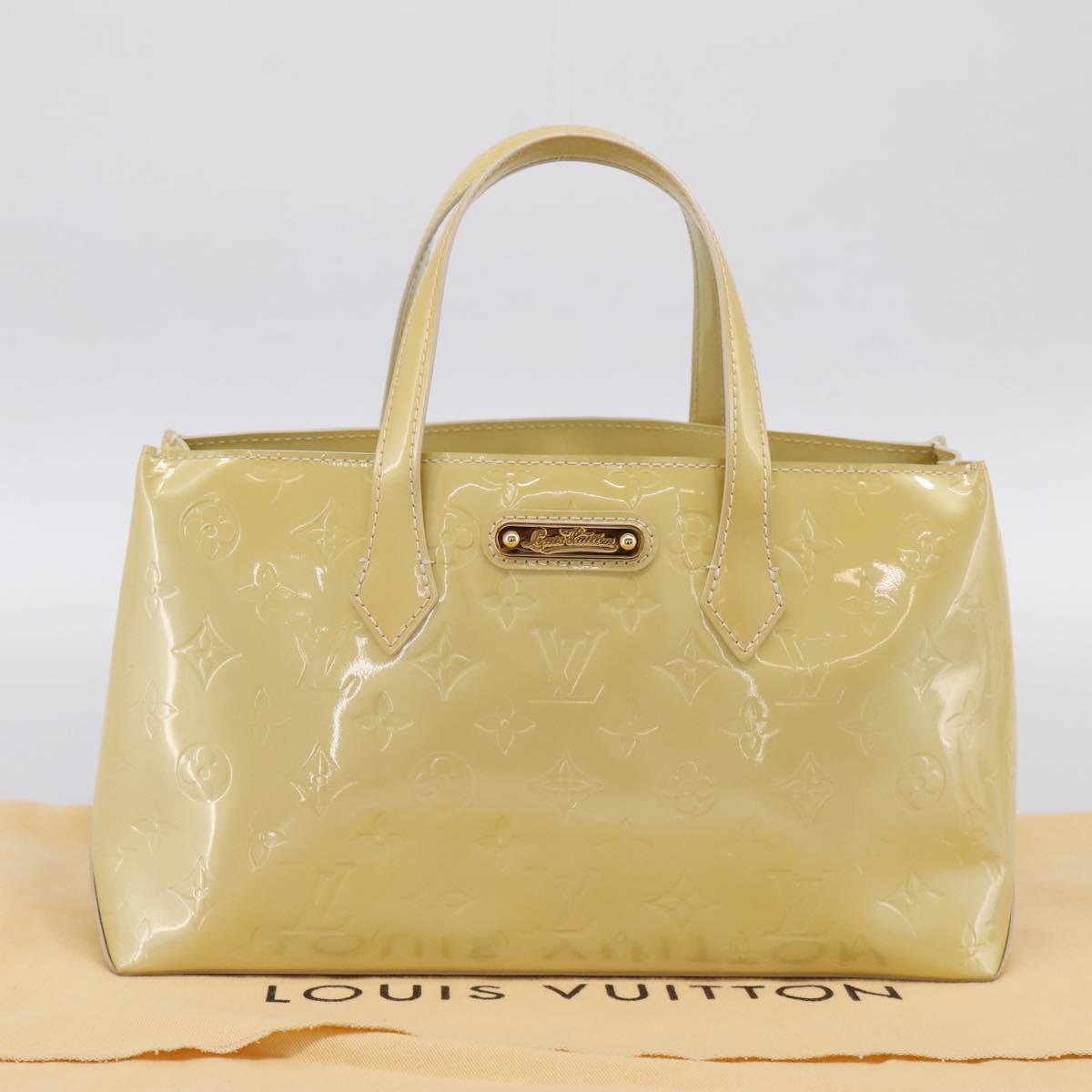 LOUIS VUITTON Monogram Vernis Wilshire PM Bag Broncorail M91452 LV Auth ka5759V