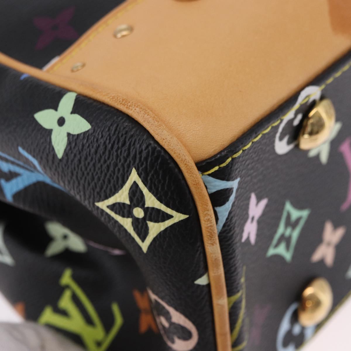 LOUIS VUITTON Monogram Multicolor Beverly MM Bag Black M40204 LV Auth ka5760SV