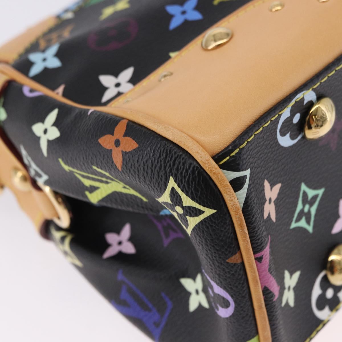 LOUIS VUITTON Monogram Multicolor Beverly MM Bag Black M40204 LV Auth ka5760SV
