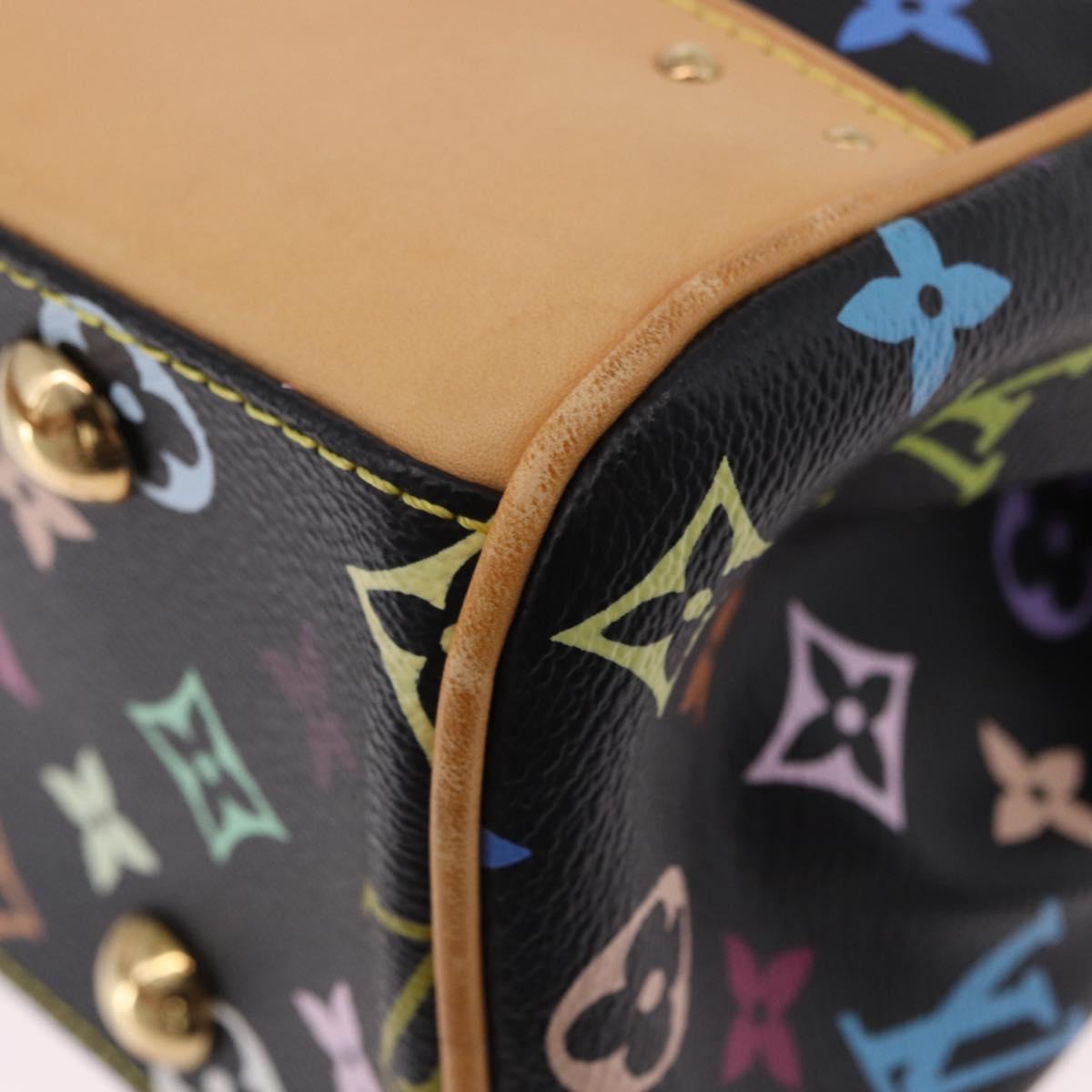 LOUIS VUITTON Monogram Multicolor Beverly MM Bag Black M40204 LV Auth ka5760SV