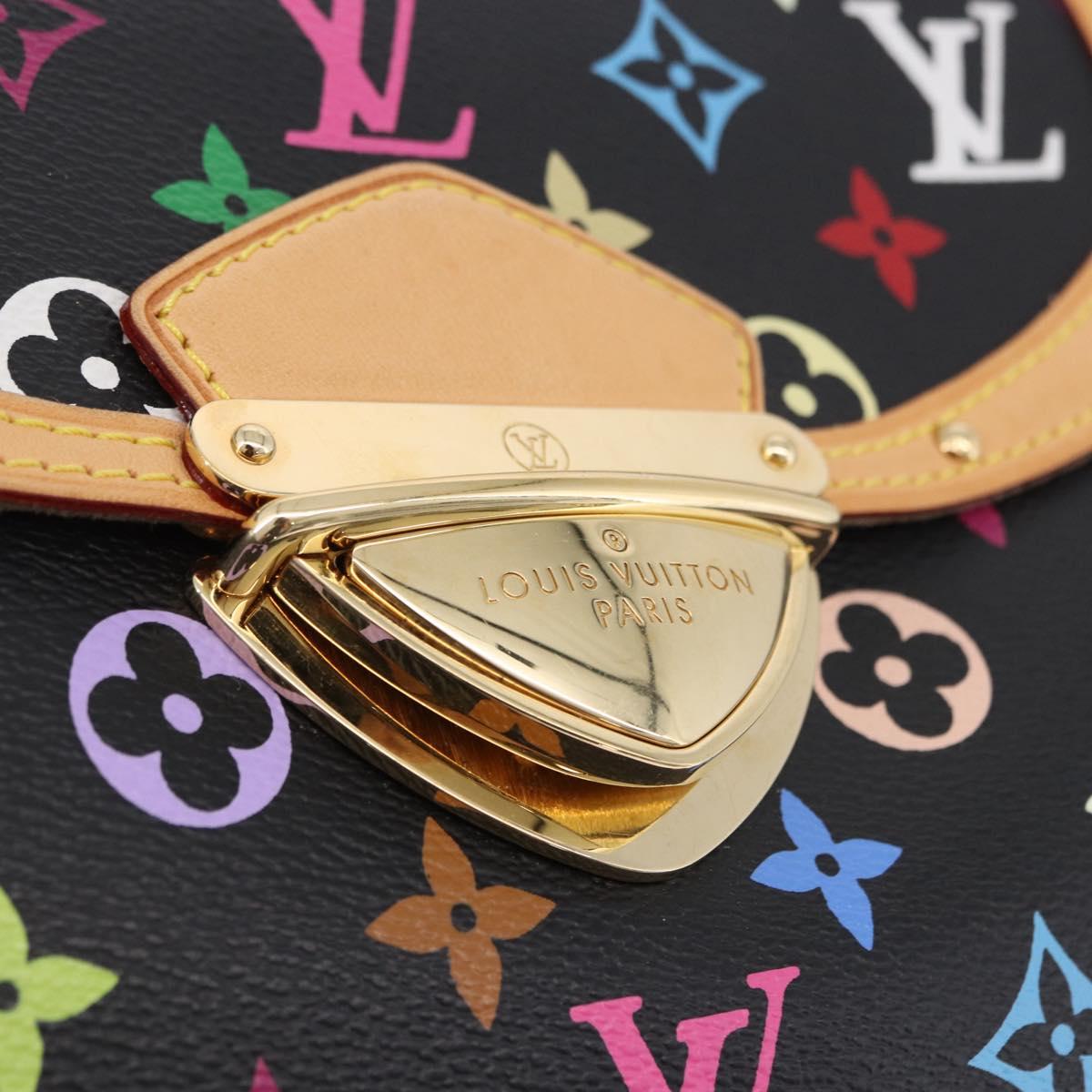 LOUIS VUITTON Monogram Multicolor Beverly MM Bag Black M40204 LV Auth ka5760SV