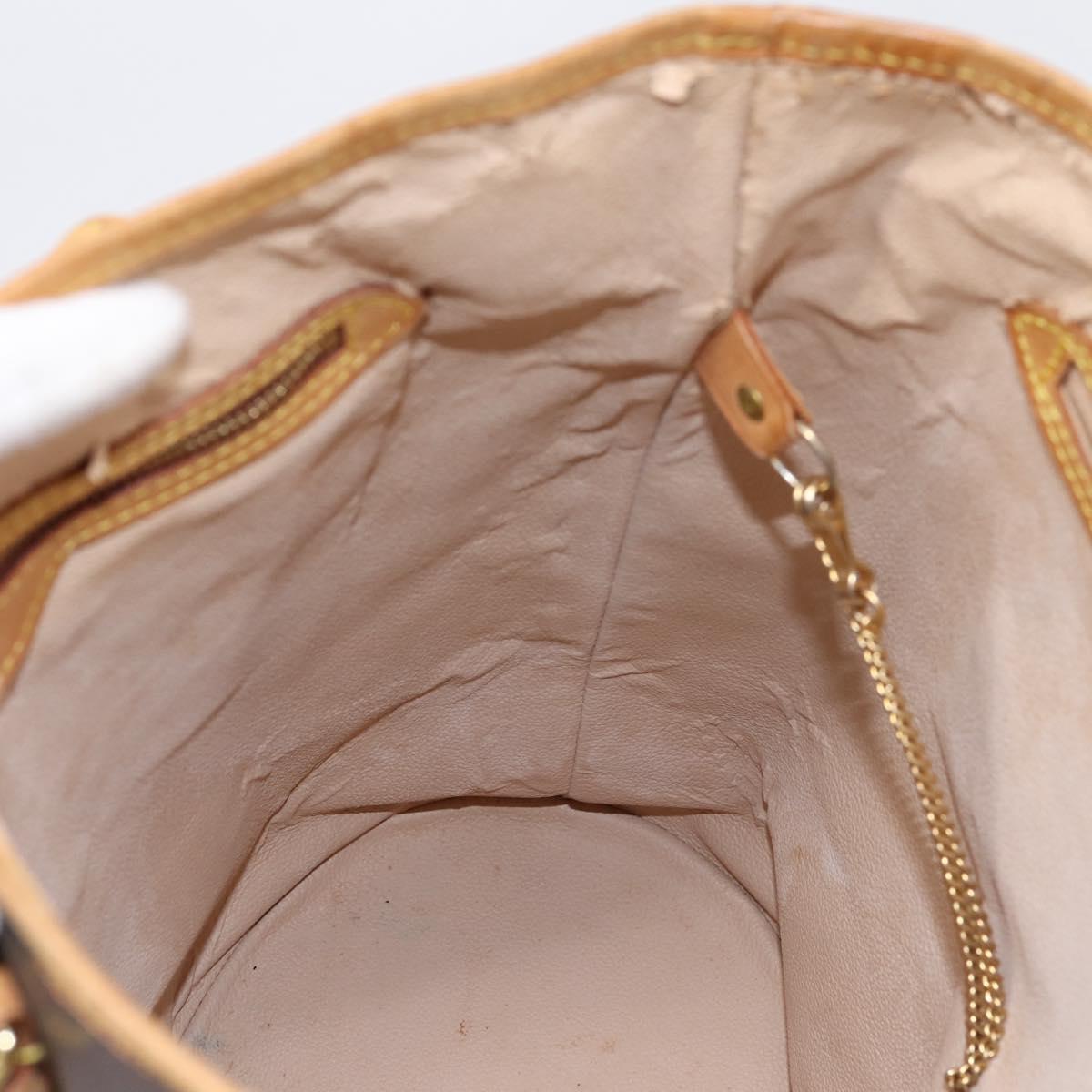 LOUIS VUITTON Monogram Bucket GM Shoulder Bag M42236 LV Auth ka5763