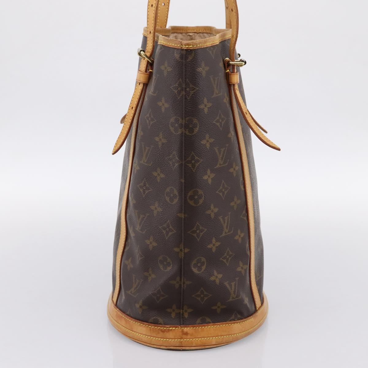 LOUIS VUITTON Monogram Bucket GM Shoulder Bag M42236 LV Auth ka5763