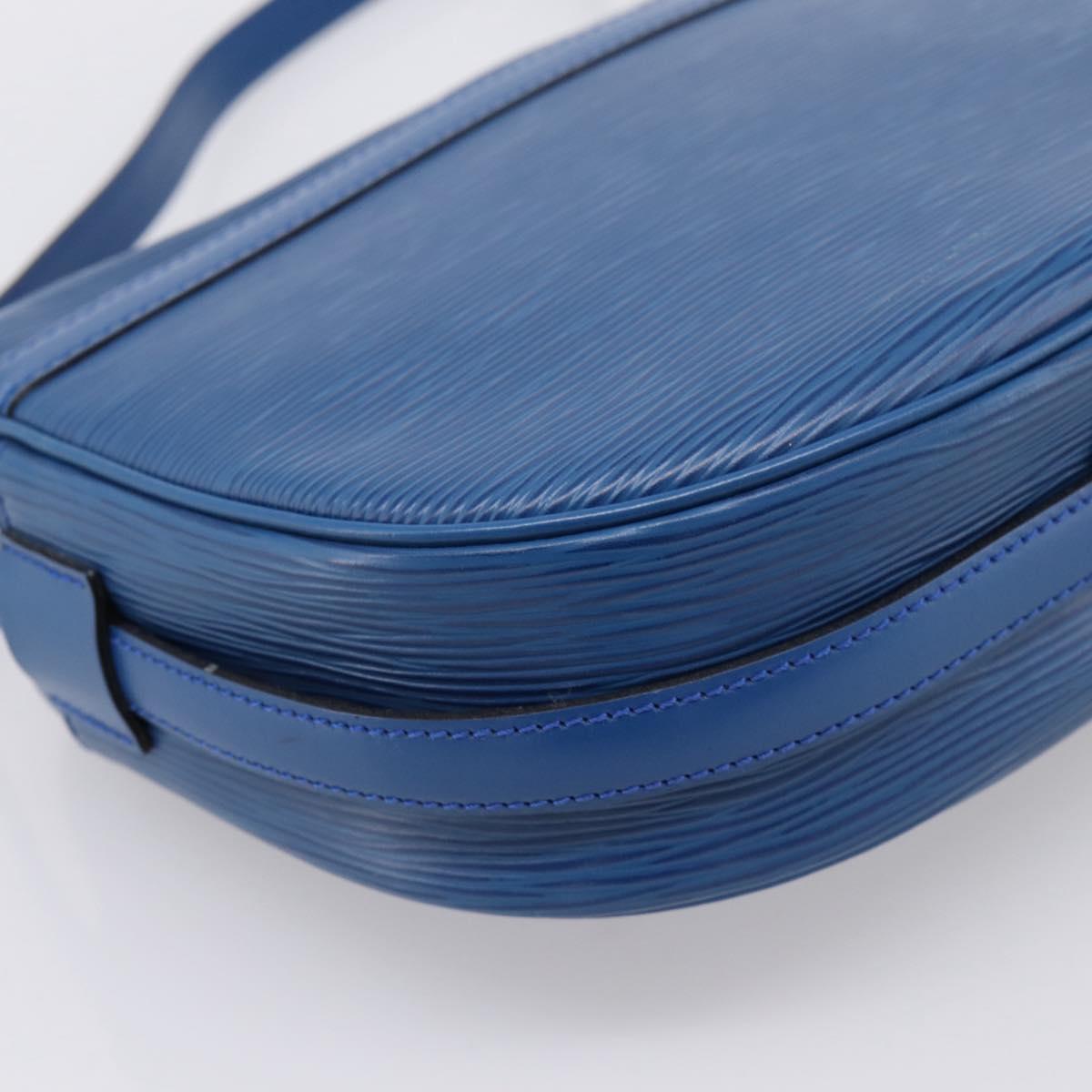 LOUIS VUITTON Epi Jeune Fille MM Shoulder Bag Toledo Blue M52155 LV Auth ka5770A