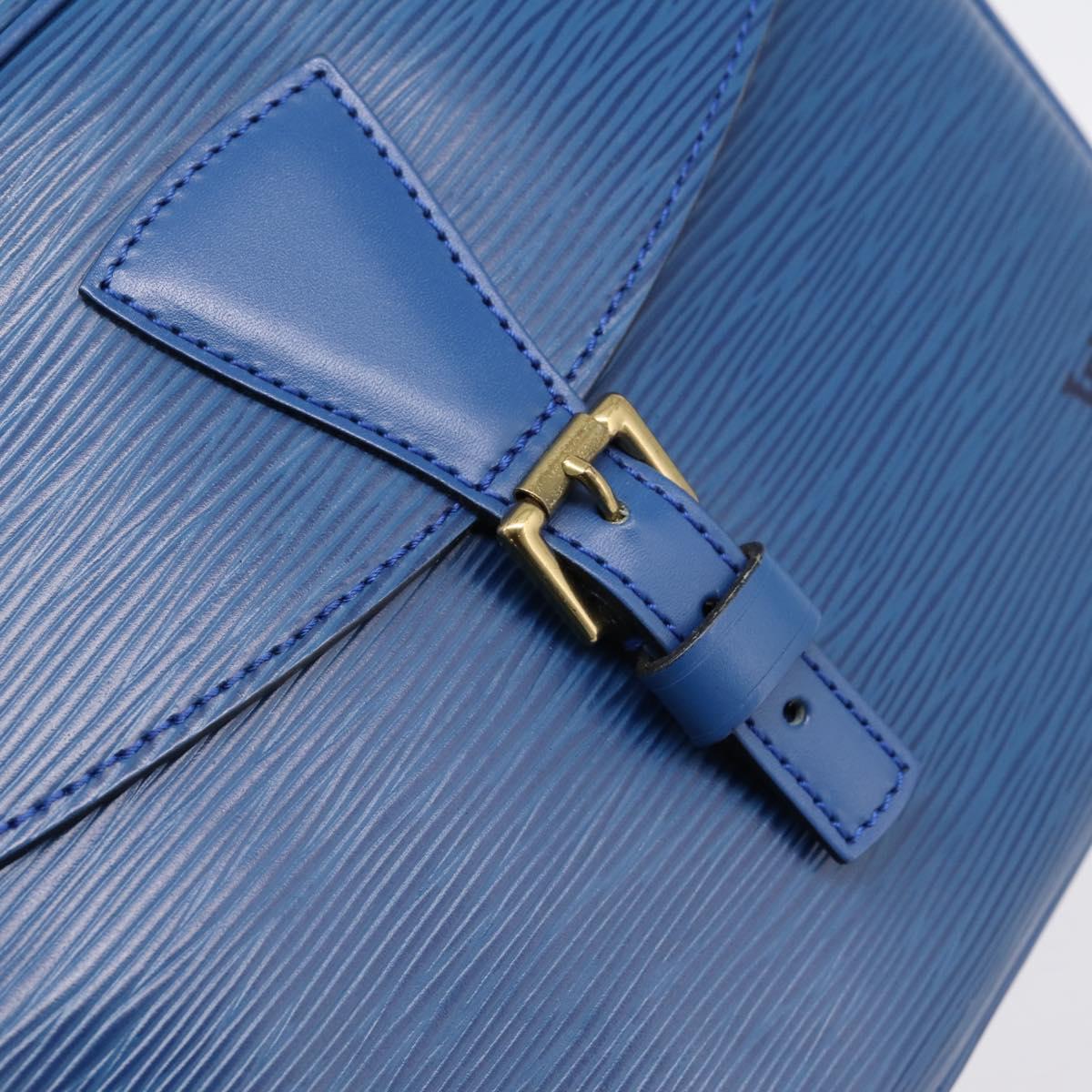 LOUIS VUITTON Epi Jeune Fille MM Shoulder Bag Toledo Blue M52155 LV Auth ka5770A