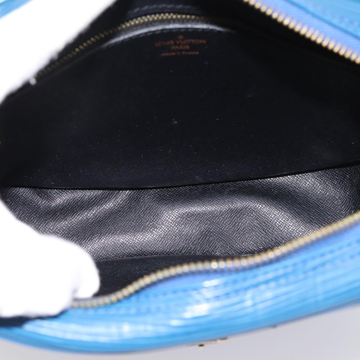 LOUIS VUITTON Epi Jeune Fille MM Shoulder Bag Toledo Blue M52155 LV Auth ka5770A