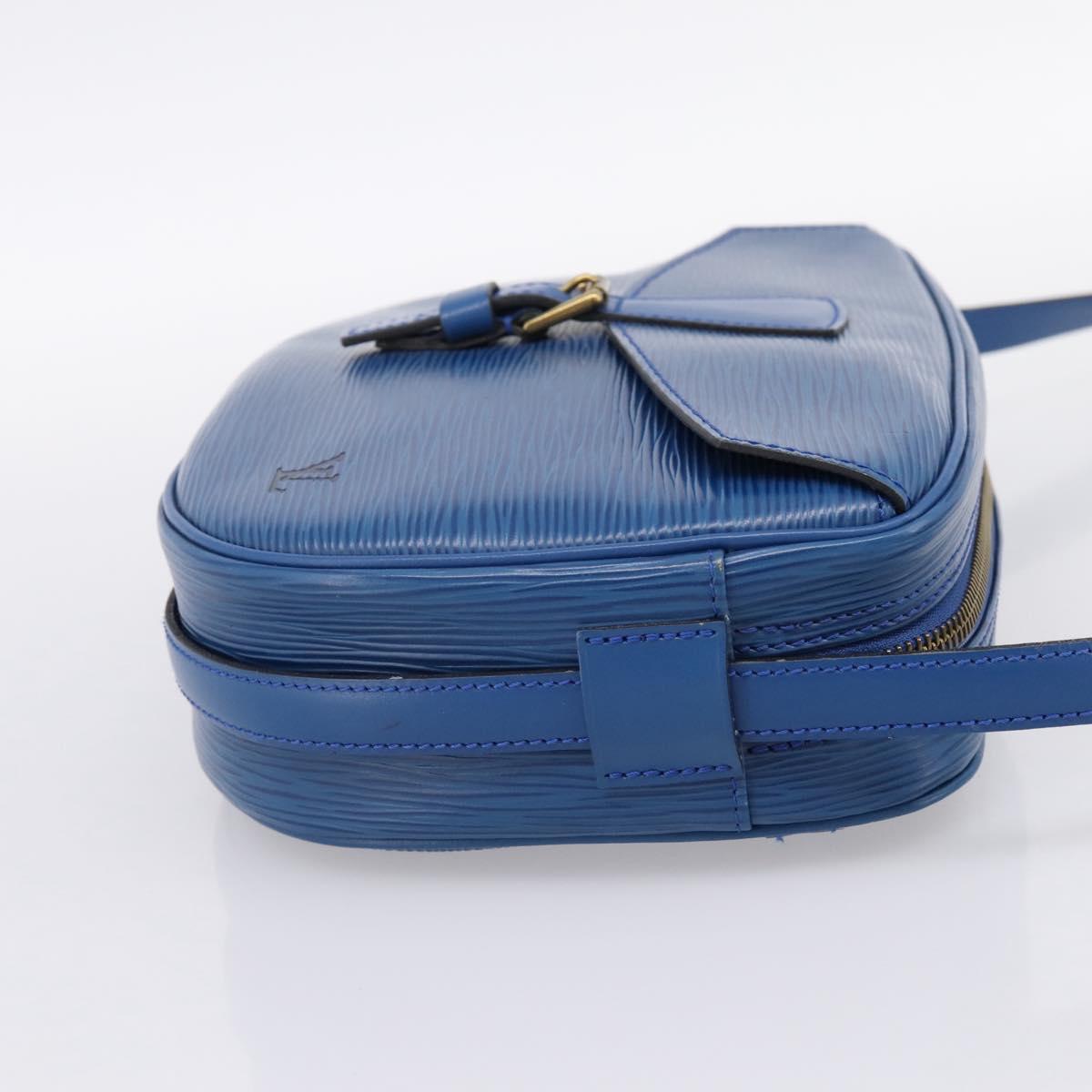 LOUIS VUITTON Epi Jeune Fille MM Shoulder Bag Toledo Blue M52155 LV Auth ka5770A