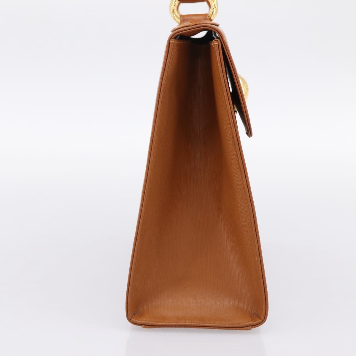 Chloe Hand Bag Leather Brown Gold Auth ka5776A
