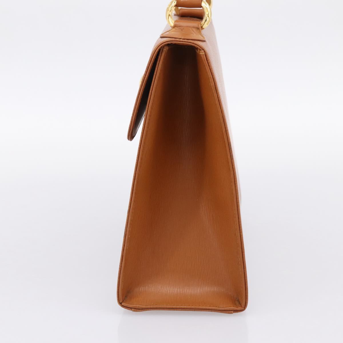 Chloe Hand Bag Leather Brown Gold Auth ka5776A