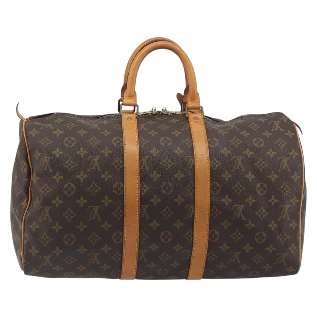LOUIS VUITTON Monogram Keepall 45 Boston Bag M41428 LV Auth ka5780A