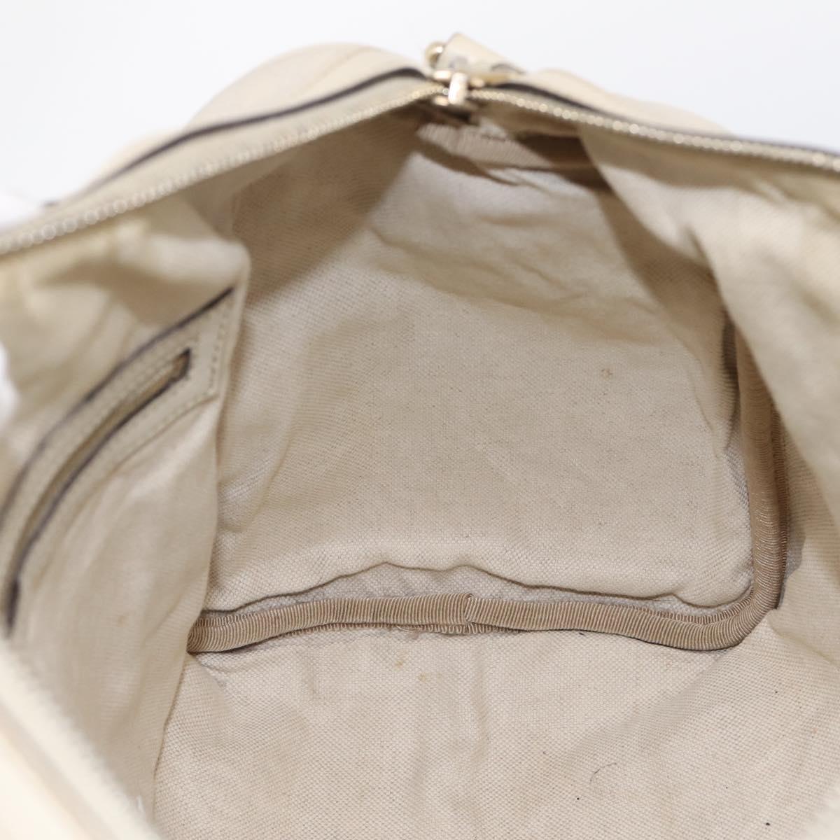 GUCCI Micro GG Canvas Guccissima Bag Leather 2way Beige 322231 Auth ka5784
