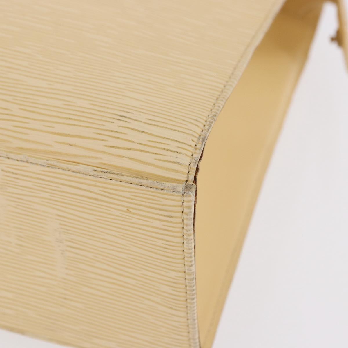 LOUIS VUITTON Epi Croisette PM Tote Bag Vanilla M5249A LV Auth ka5787