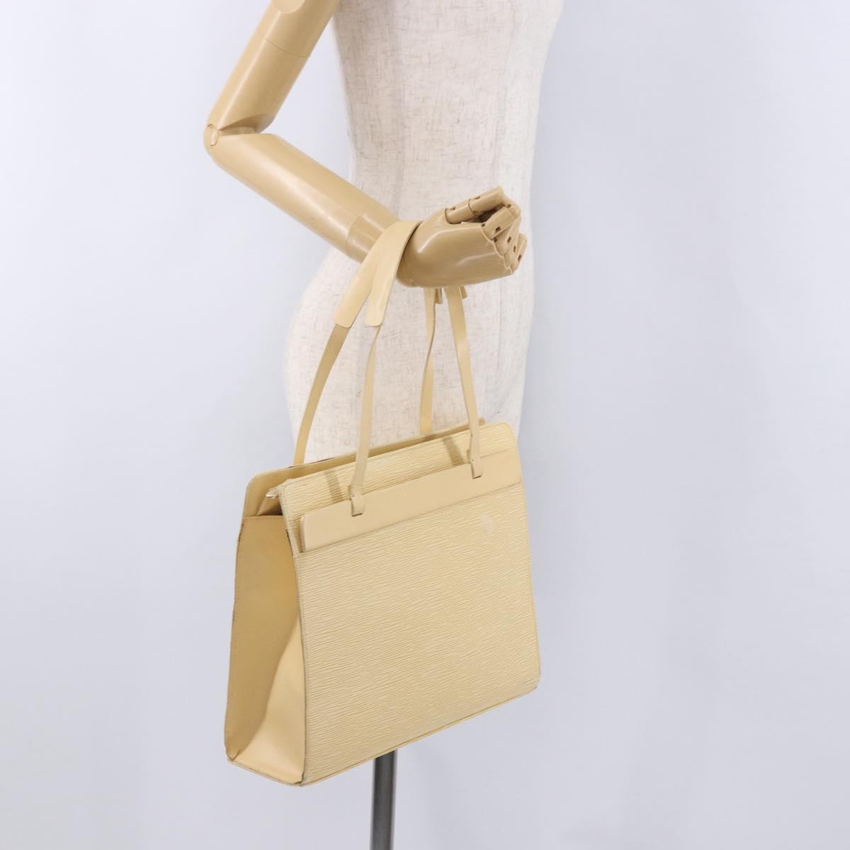LOUIS VUITTON Epi Croisette PM Tote Bag Vanilla M5249A LV Auth ka5787