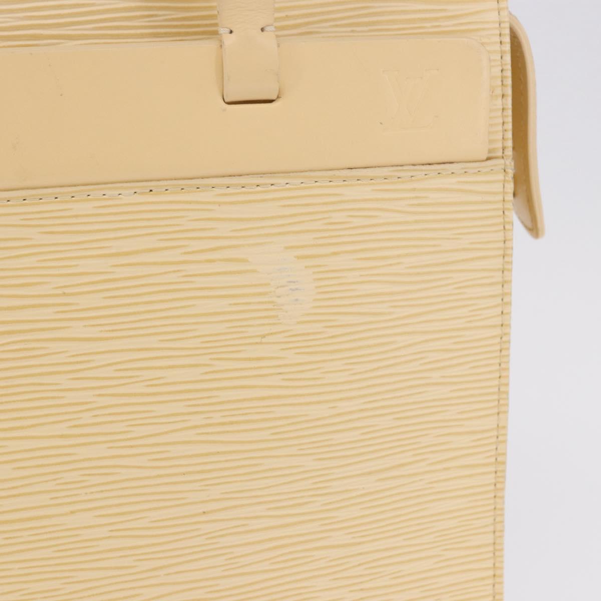LOUIS VUITTON Epi Croisette PM Tote Bag Vanilla M5249A LV Auth ka5787