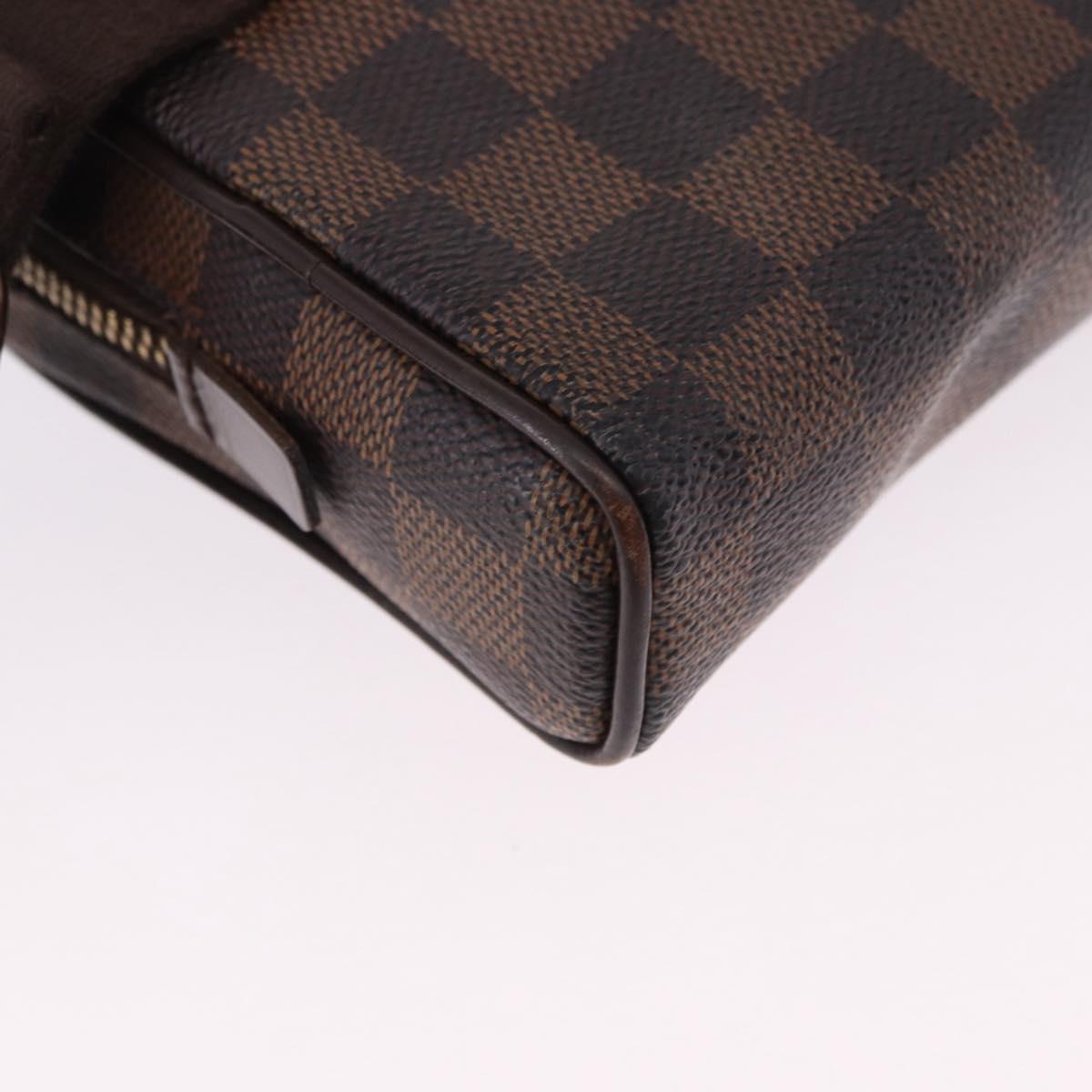 LOUIS VUITTON Damier Ebene Bum Bag Brooklyn Waist Bag N41101 LV Auth ka5788A