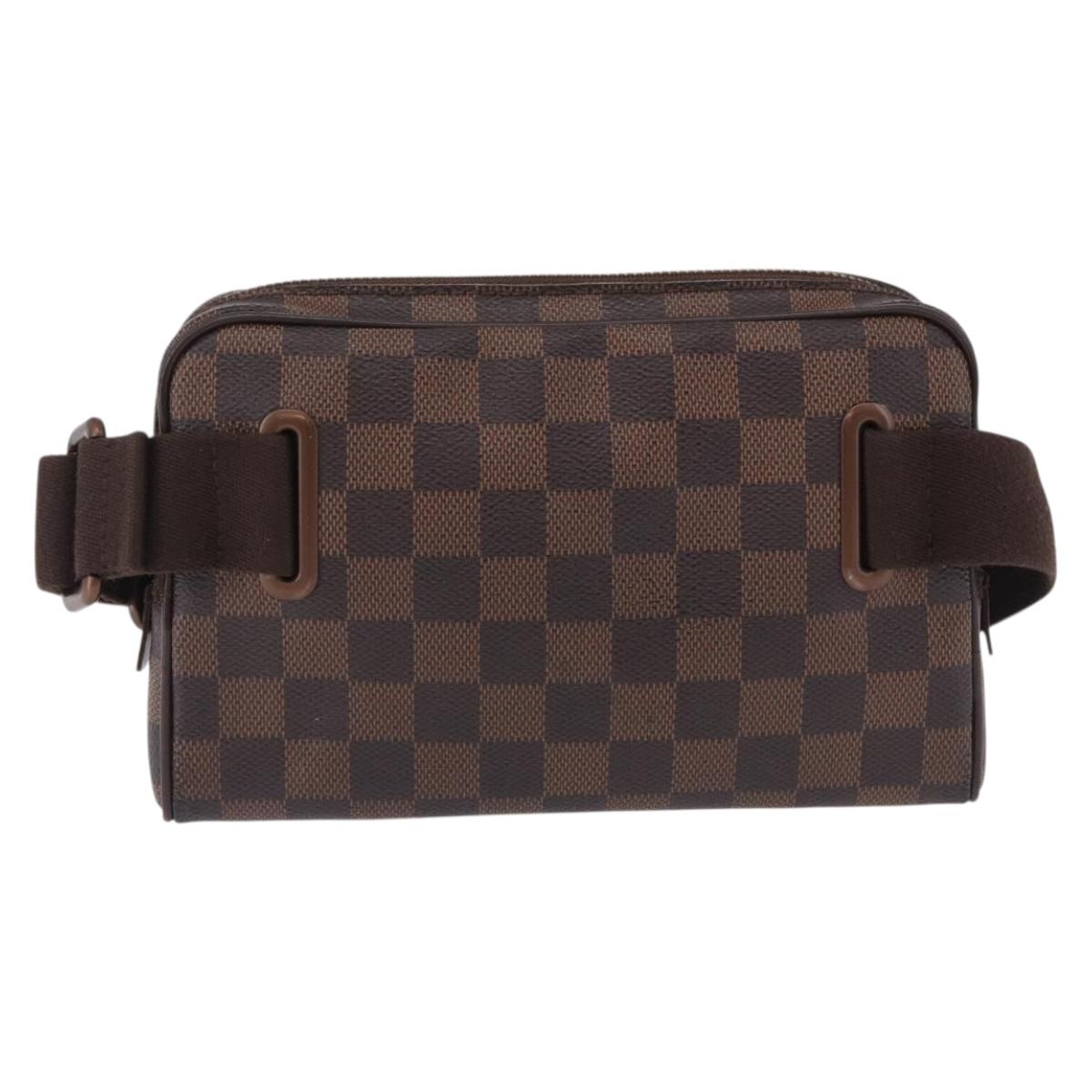 LOUIS VUITTON Damier Ebene Bum Bag Brooklyn Waist Bag N41101 LV Auth ka5788A