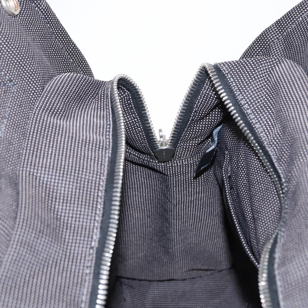 HERMES Her Line A Dos MM Backpack Canvas Gray Silver Auth ka579