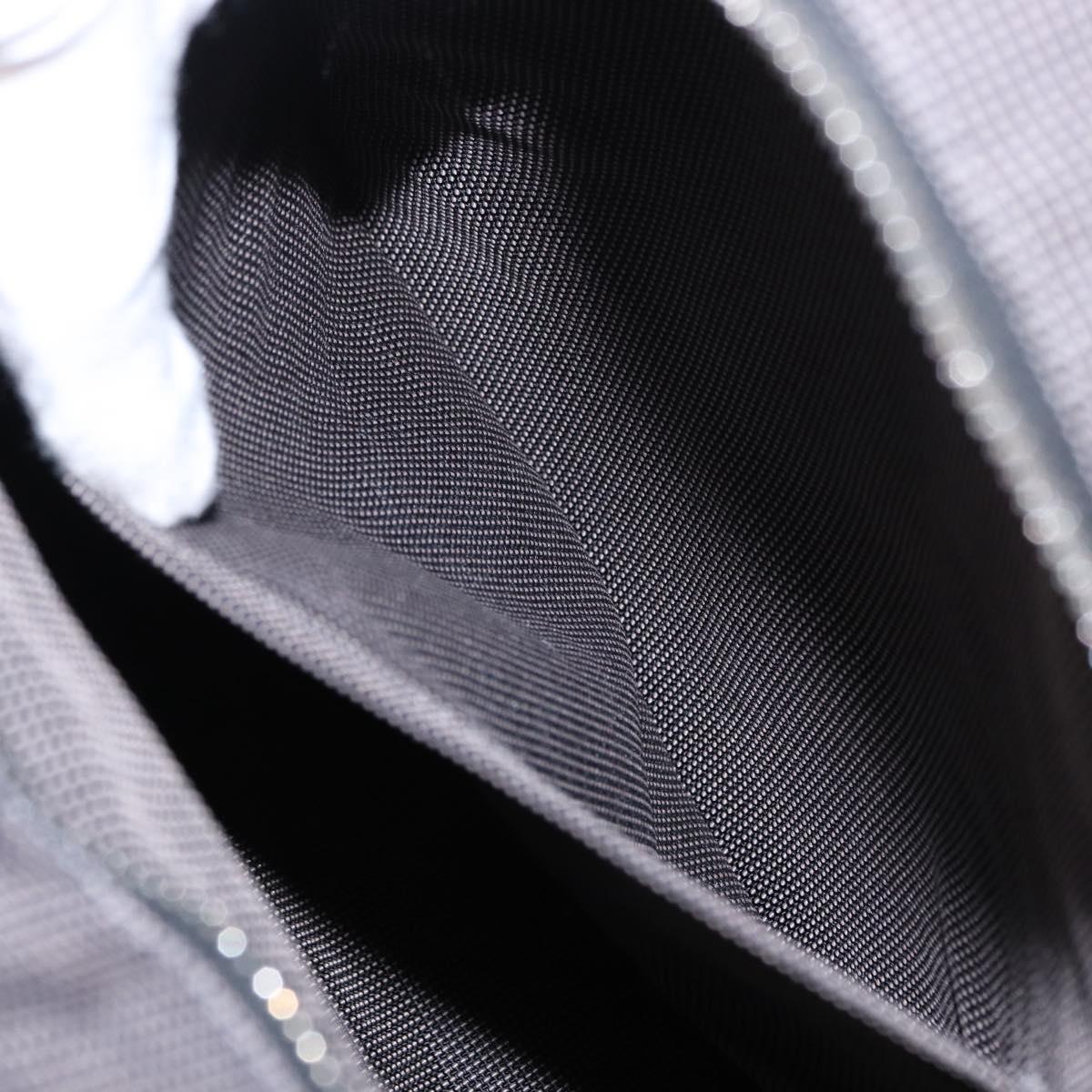 HERMES Her Line A Dos MM Backpack Canvas Gray Silver Auth ka579