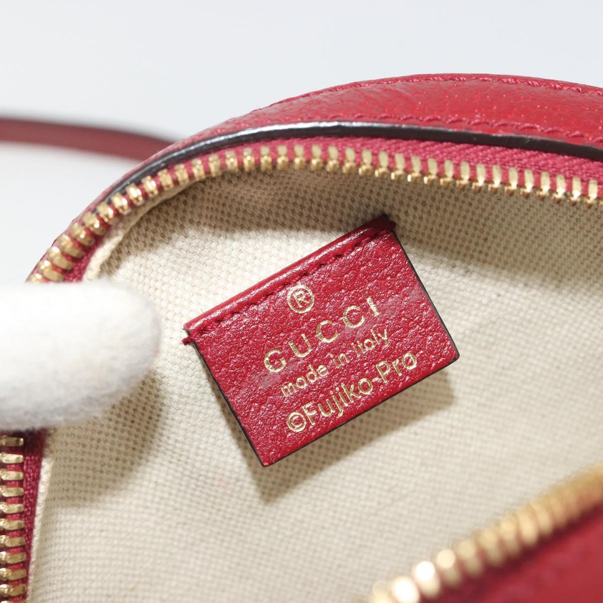 GUCCI Micro GG Supreme Doraemon Collaboration Bag PVC Beige 625216 Auth ka5794M