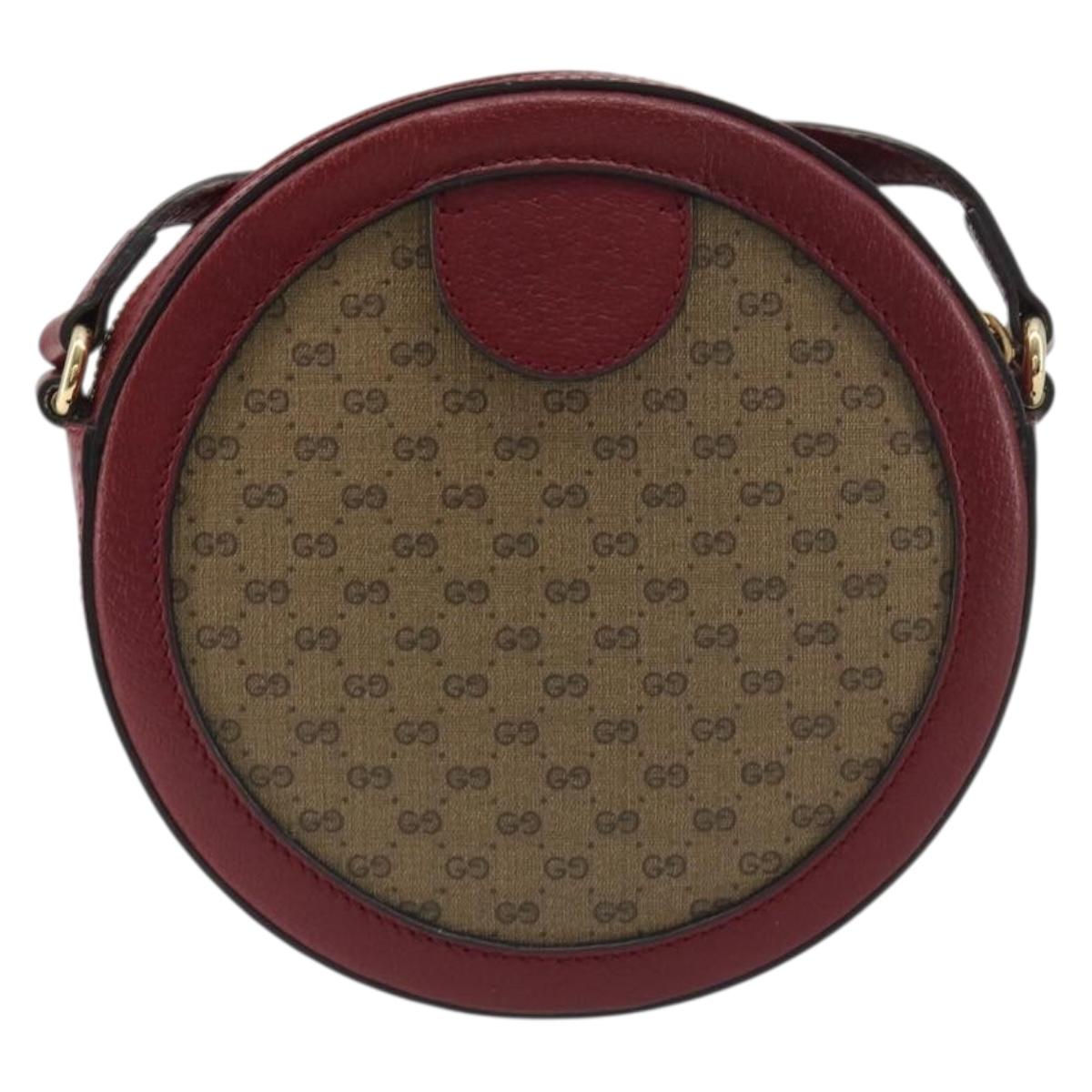 GUCCI Micro GG Supreme Doraemon Collaboration Bag PVC Beige 625216 Auth ka5794M
