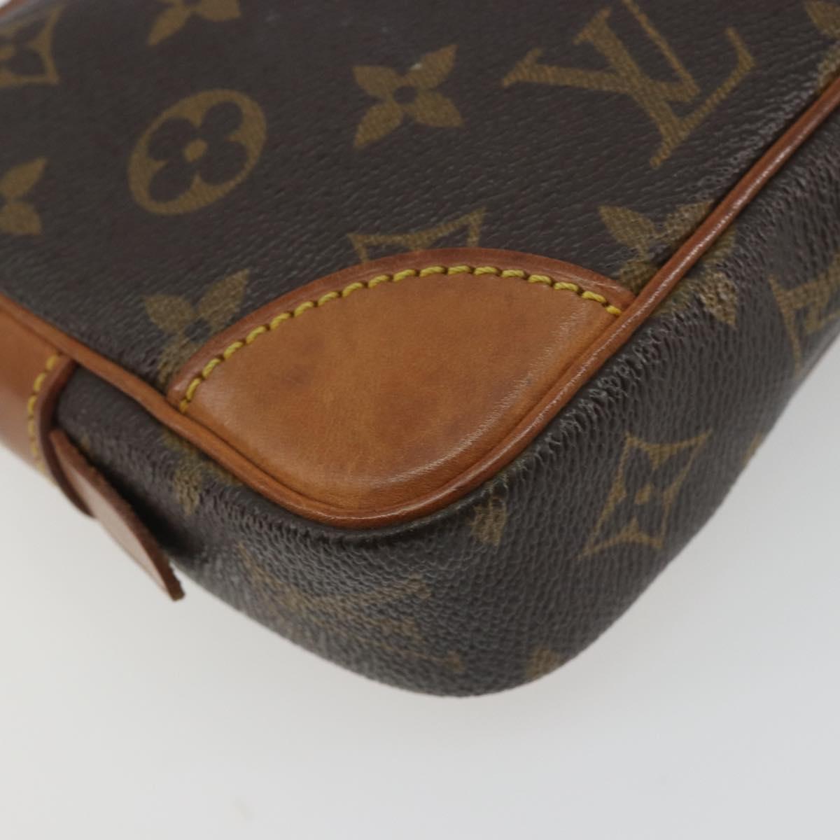 LOUIS VUITTON Monogram Marly Dragonne PM Clutch Bag M51827 LV Auth ka5798A